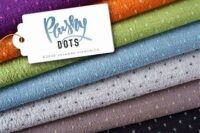 Albstoffe Plushy Dots orange 2,60m