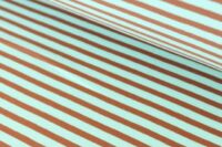 Stoffonkel Streifen Jersey aquamint karamell