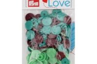 Prym Love Color Snaps 12,4mm 30Stk braun/grün/ türkis