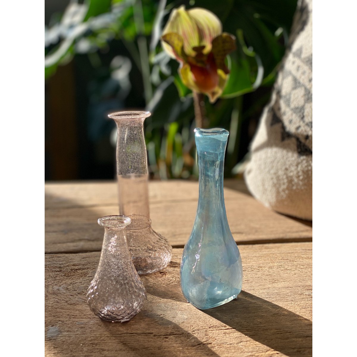 Kleine Vase blau