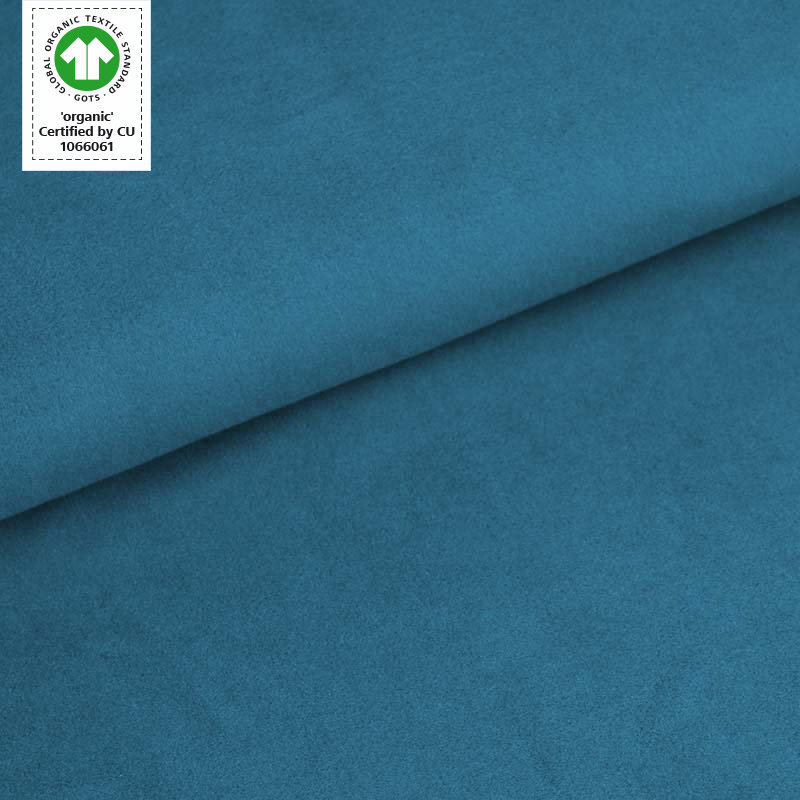 Stoffonkel Baumwollfleece beach house blue
