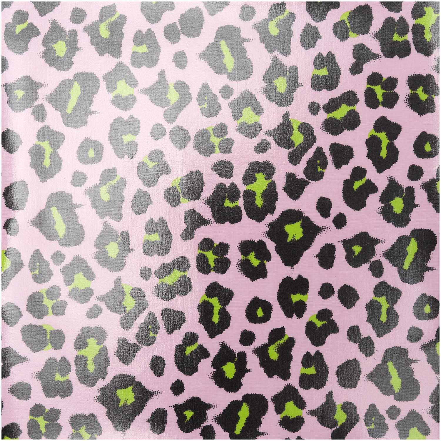 Rico Design Stoff PVC Glossy Acid Leo, rosa