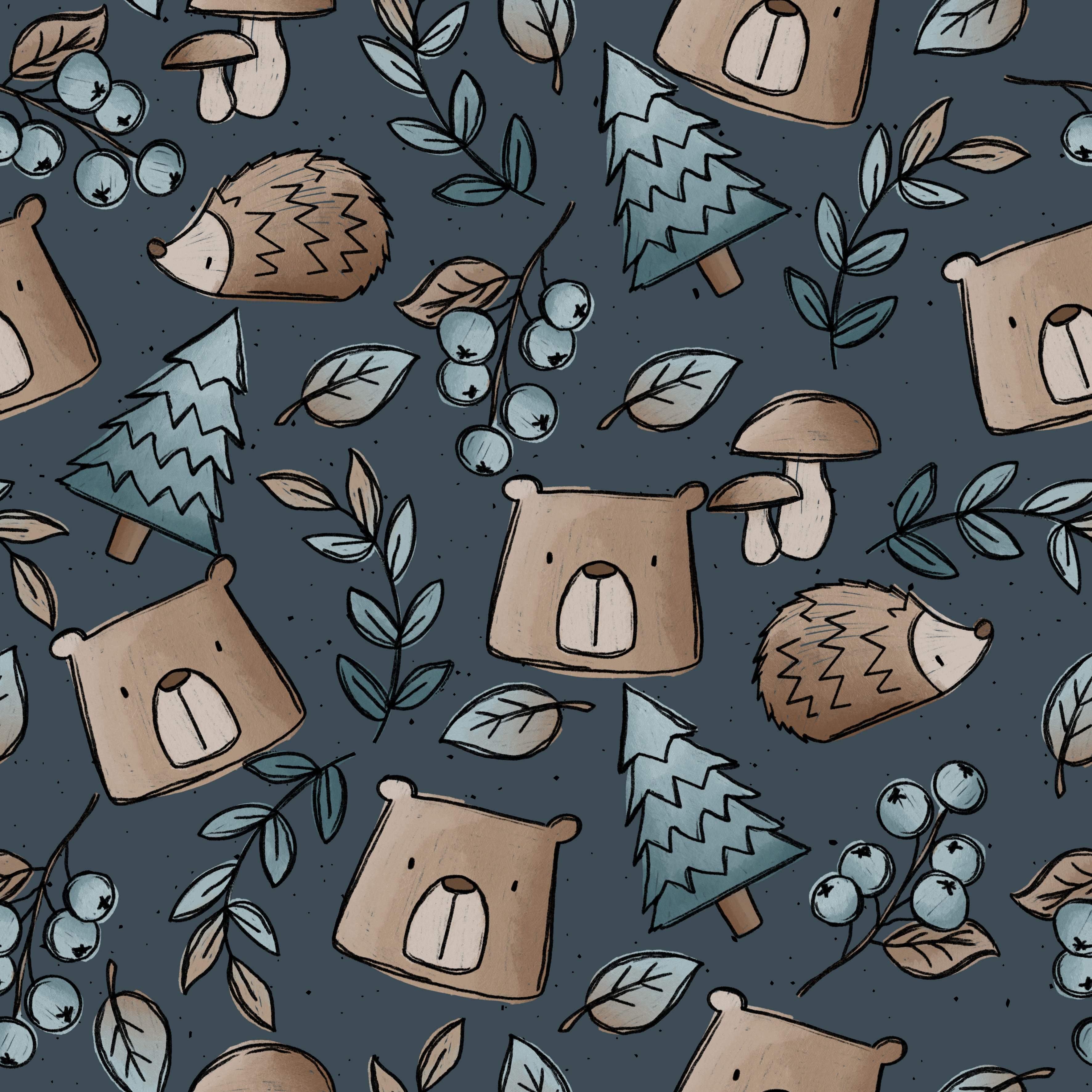 LAGERWARE Miss Alexis Herbies blau French Terry